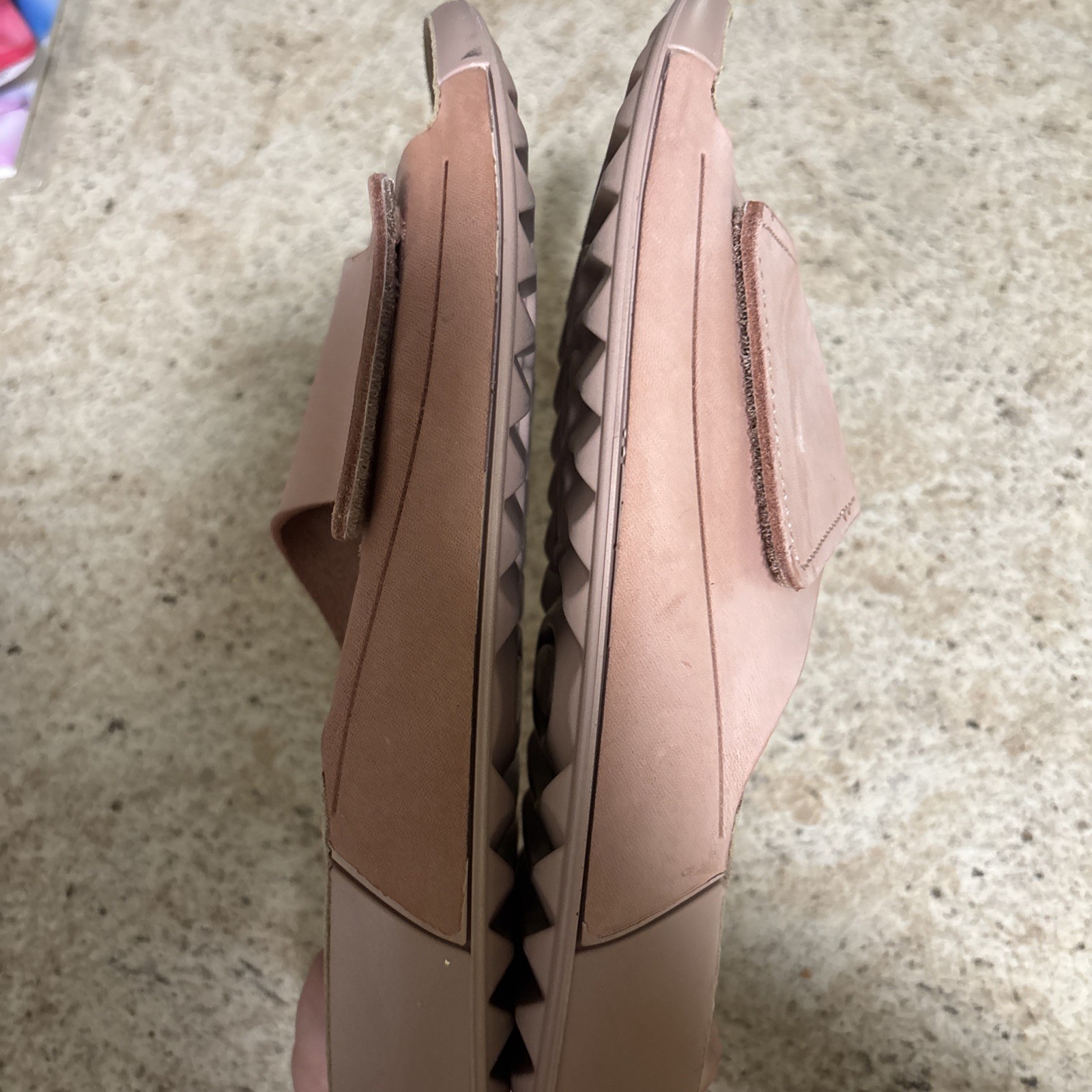 ECCO Cozmo Fluidform Pink Suede Banded Slide Sandals Women’s US 10 10.5 / EU 41