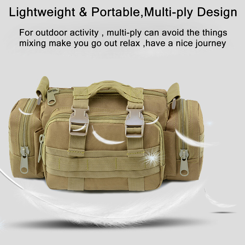 Tactical Waist Pack Molle Pouch Deployment Bag Utility Outdoor Camping Hiking