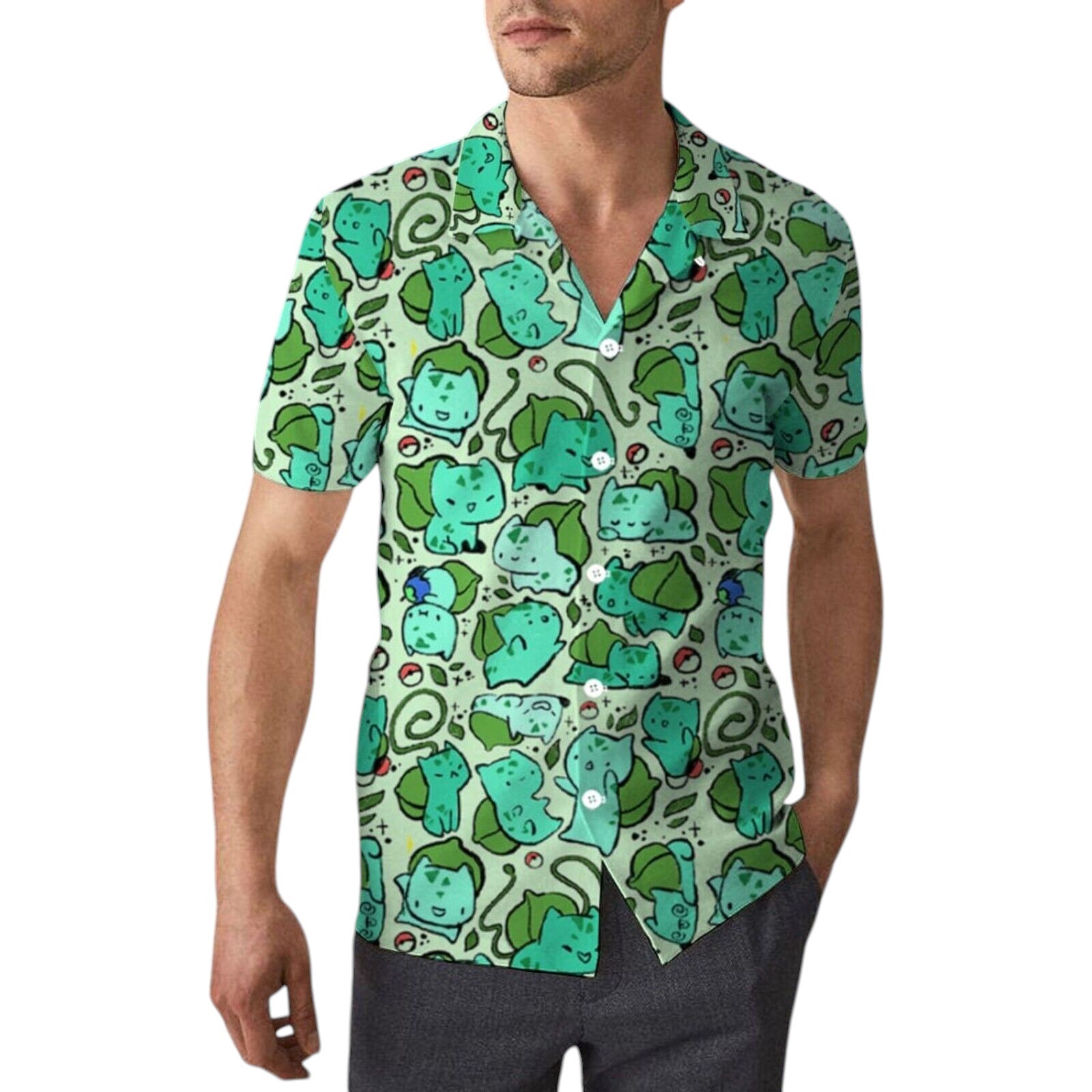 Pokemon Bulbasaur All Over Print Hawaiian Shirt