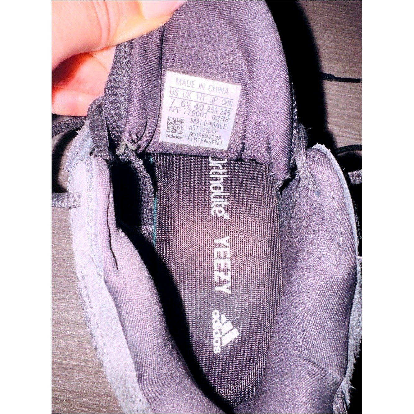 Adidas Yeezy 500 Utility Black F36640 Suede Mesh Chunky Sneakers Shoes Mens 7