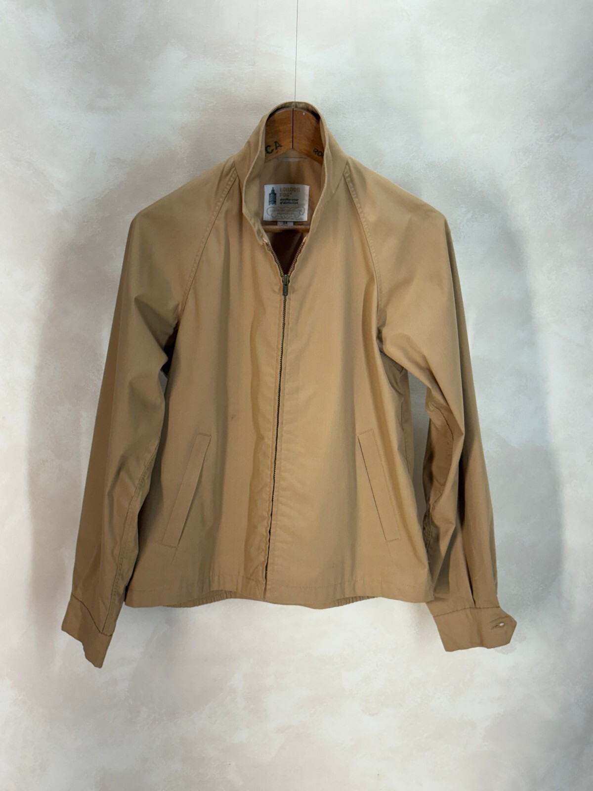 38 Reg , Vintage London Fog Lightweight Cotton-Blend Zip Jacket Made in…