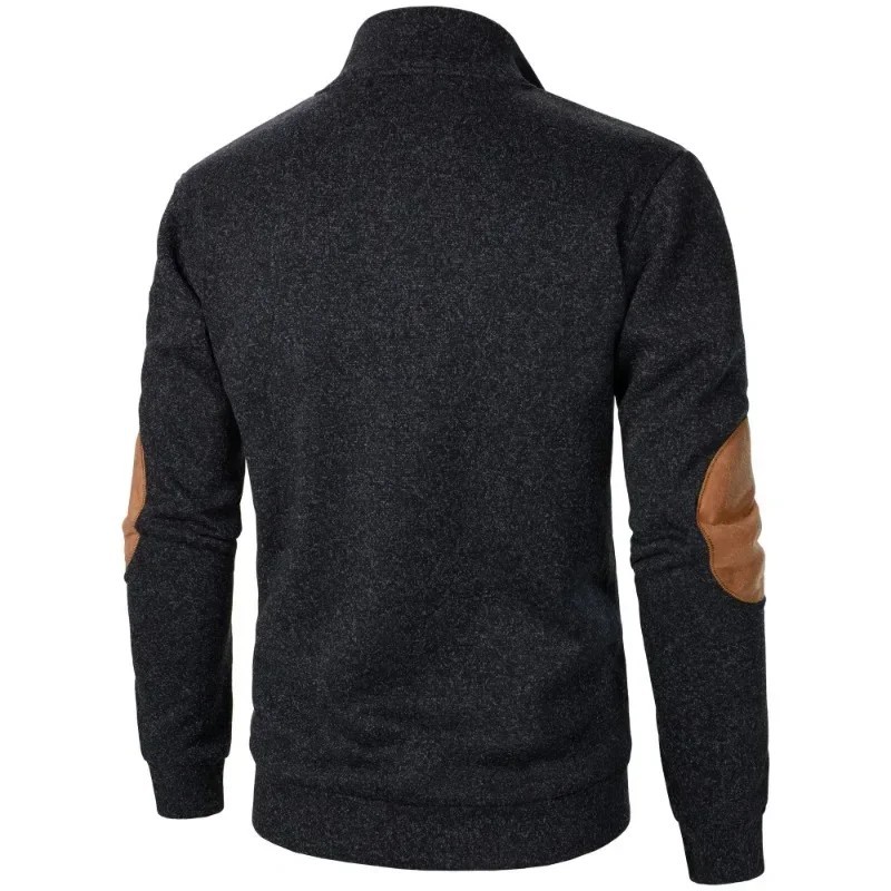 Men’s Long Sleeve Stand Collar Sweatshirt Casual Outdoor Streetwear Pullover