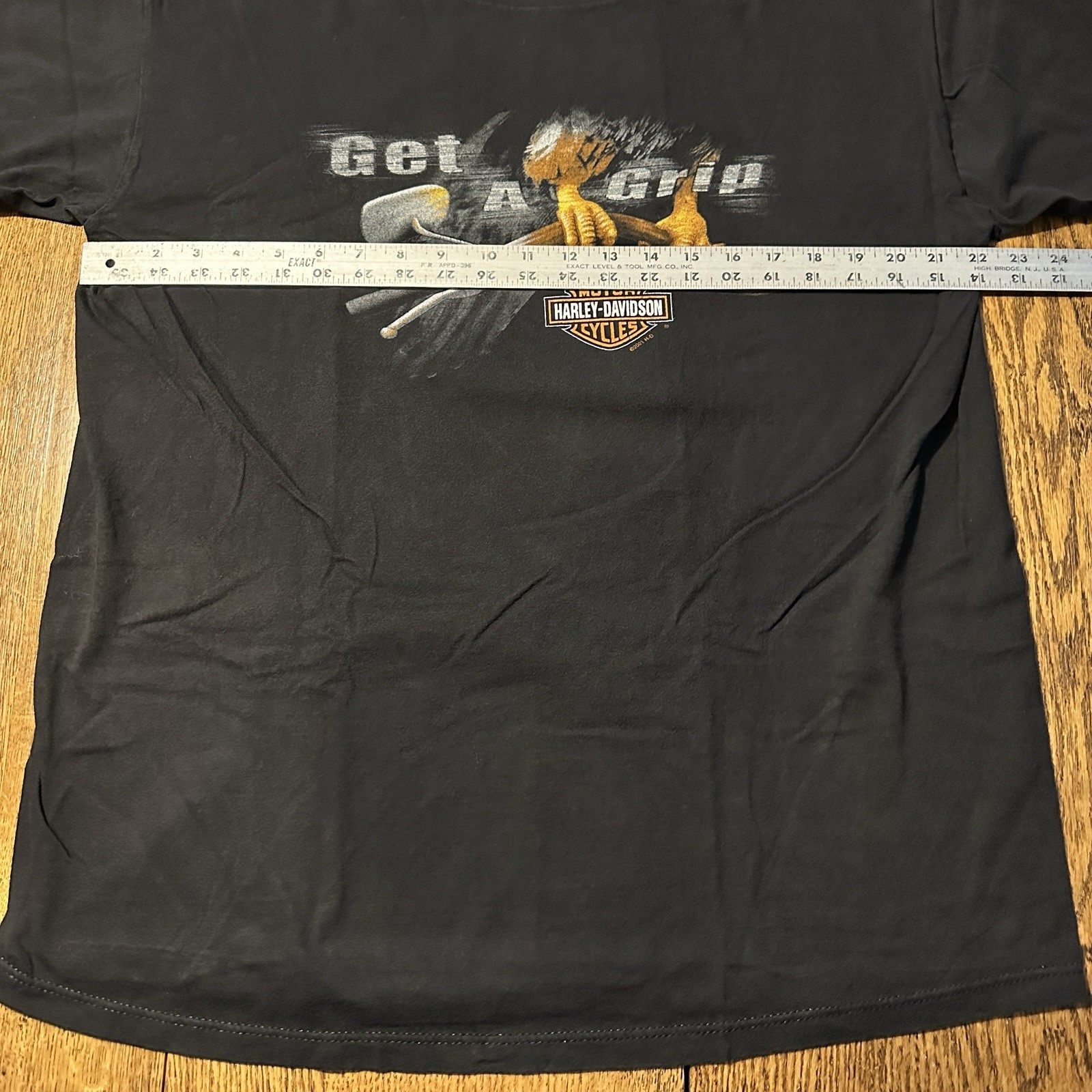 Vtg 2001 Harley Davidson Holoubek Shirt XL Made USA Thiels Wheels Upper Sandusky