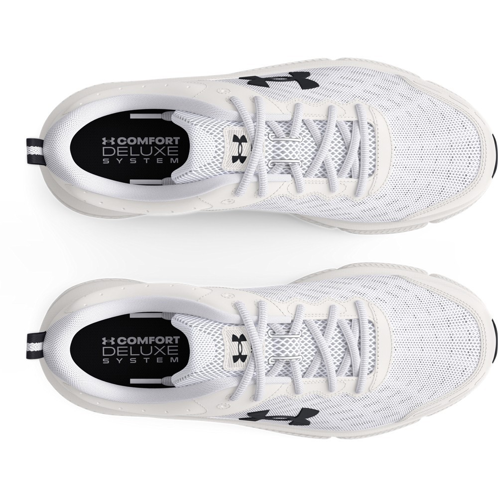 UA 3026175 Men’s Charged Assert 10 Running Shoes – White/Black – Size 8.5