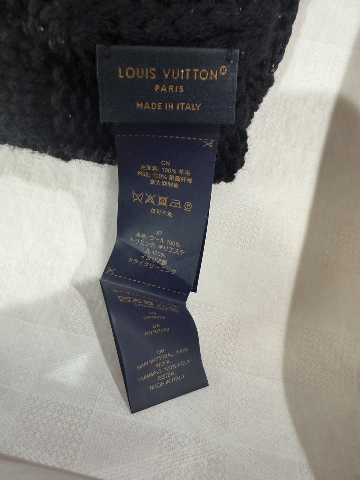 Louis Vuitton Damier Snug Beanie Black Embroidered Box And Receipts Included