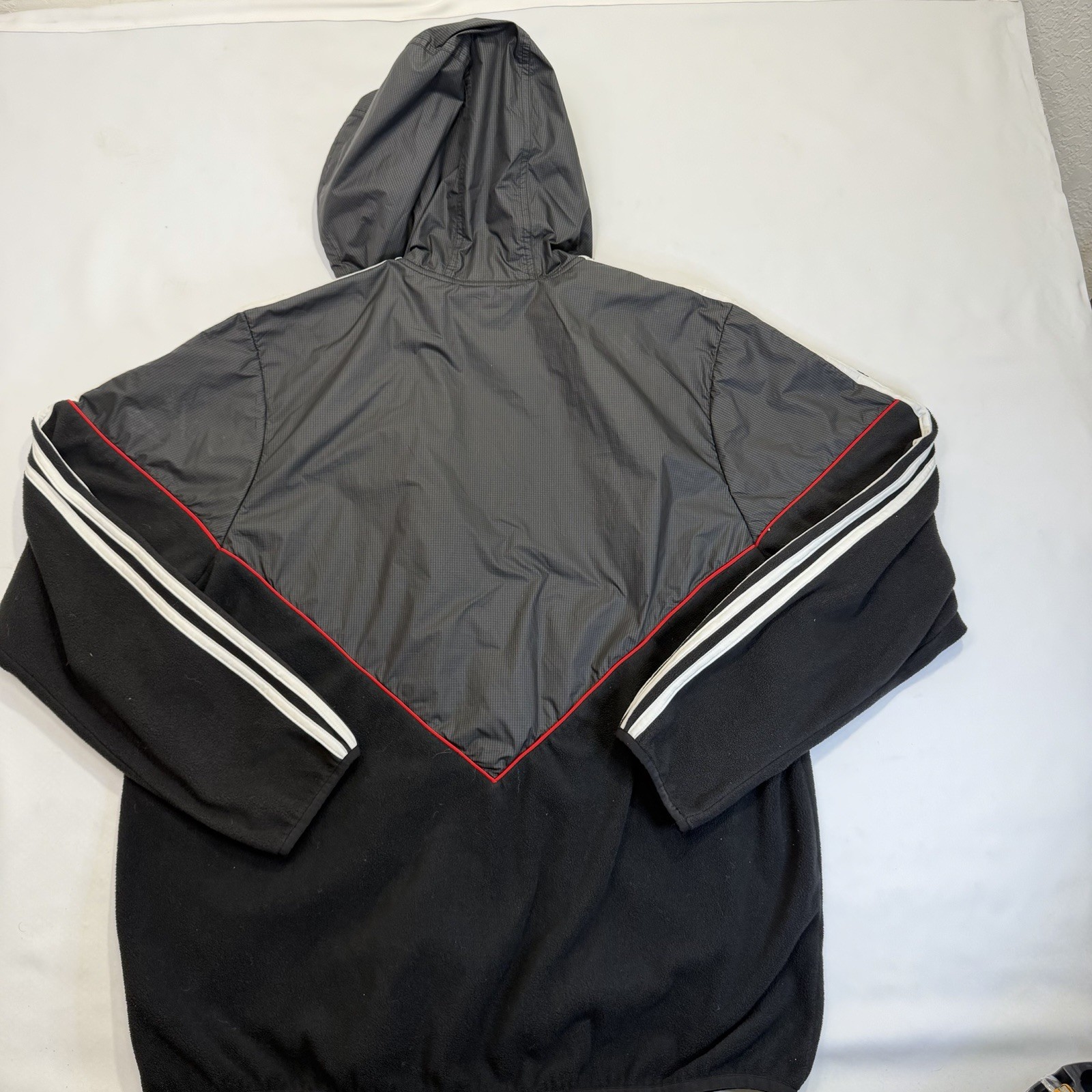 adidas skateboarding premier fleece jacket mens size xl trefoil black Hooded