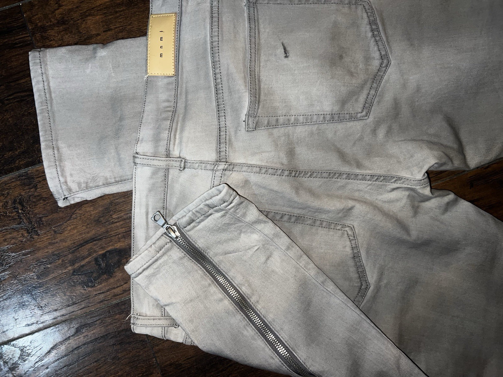 MNML Men’s Gray Skinny Stacked Jeans Size 34 Great Condition