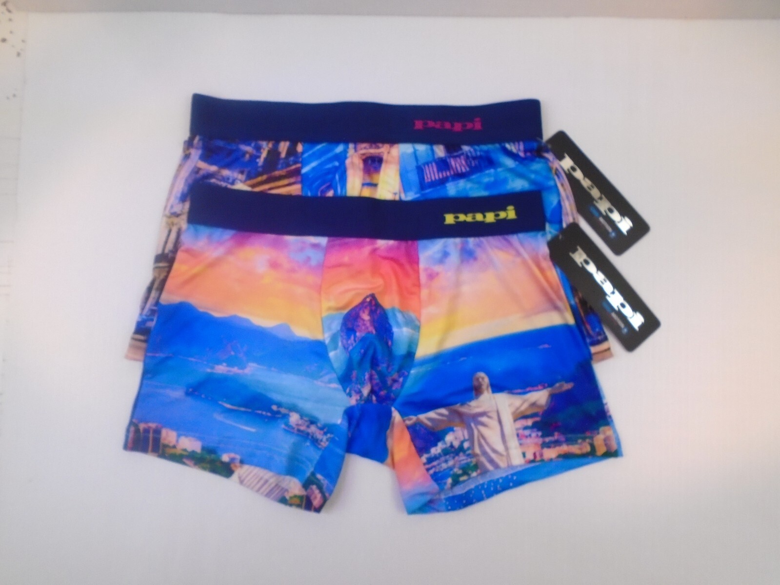 PAPI 2ct MENS LATIN BRAZIL & CUBA BRAZILIAN TRUNK UNDERWEAR NWT $60 FREE SHIP Li