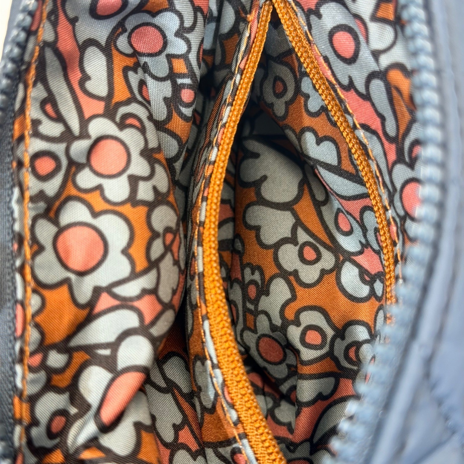 Vera Bradley Crossbody Bag Small Navy Blue Quilted Performance Knotted Strap NWT