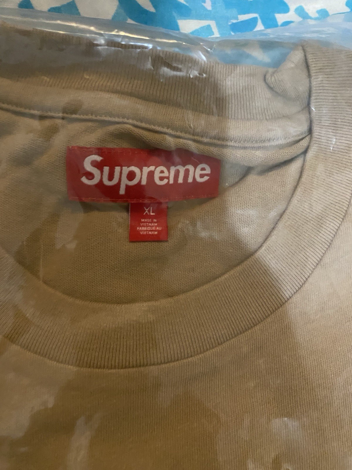 Supreme Capital S/S Top Dark Tan Brown SS25 Size XL Spellout