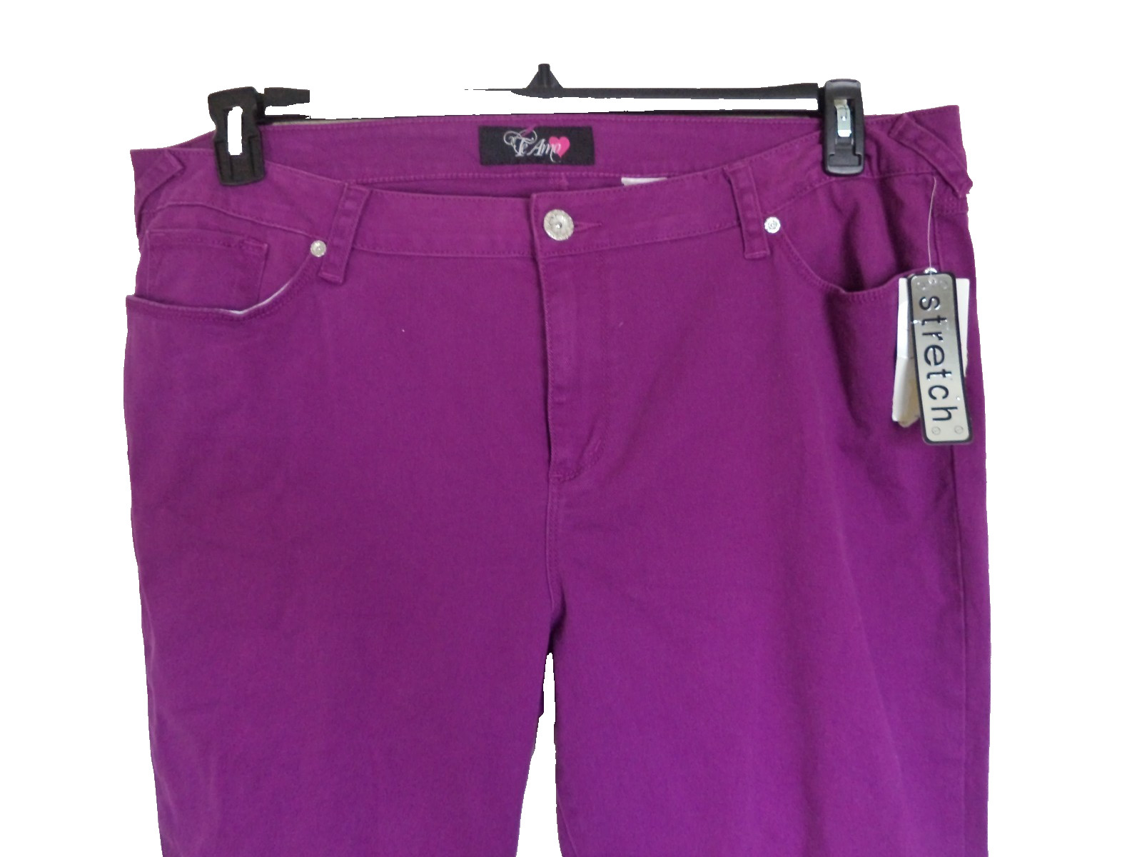 Women’s Purple Te Amo Hot Ticket Stretch Jeans. Size 22. 98% Cotton/ 2% Spandex