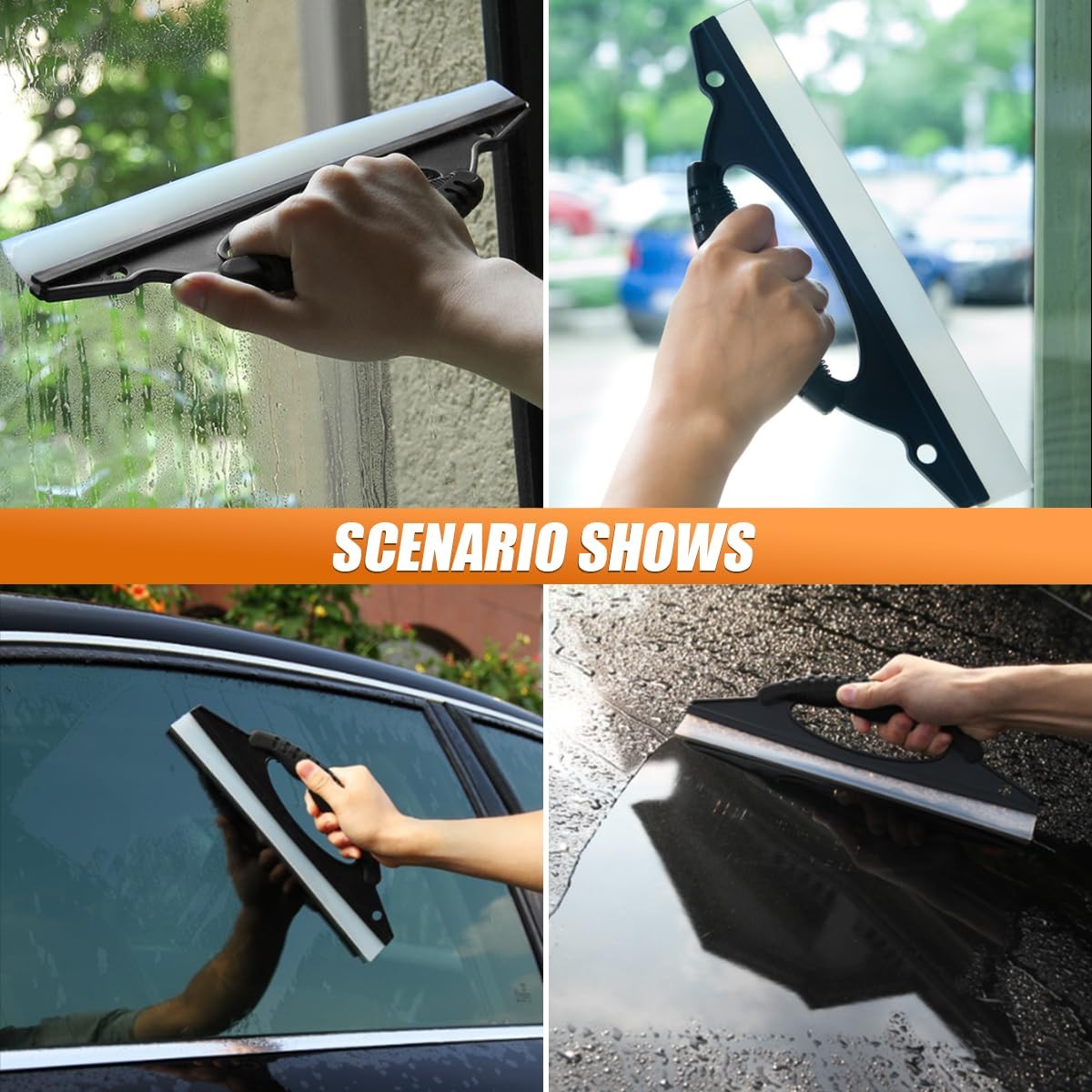 Dryer Rubber Squeegee, Silicone Water Scraper, 12 Inch, Windshield Wiper Blade