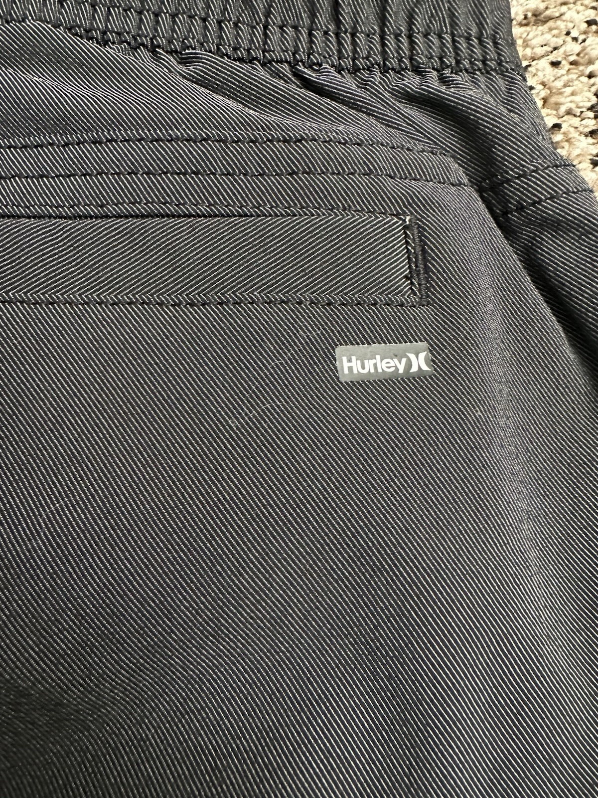 Hurley Men’s Pacer Stretch Twill Elastic Cuffs Jogger Charcoal Gray R1028