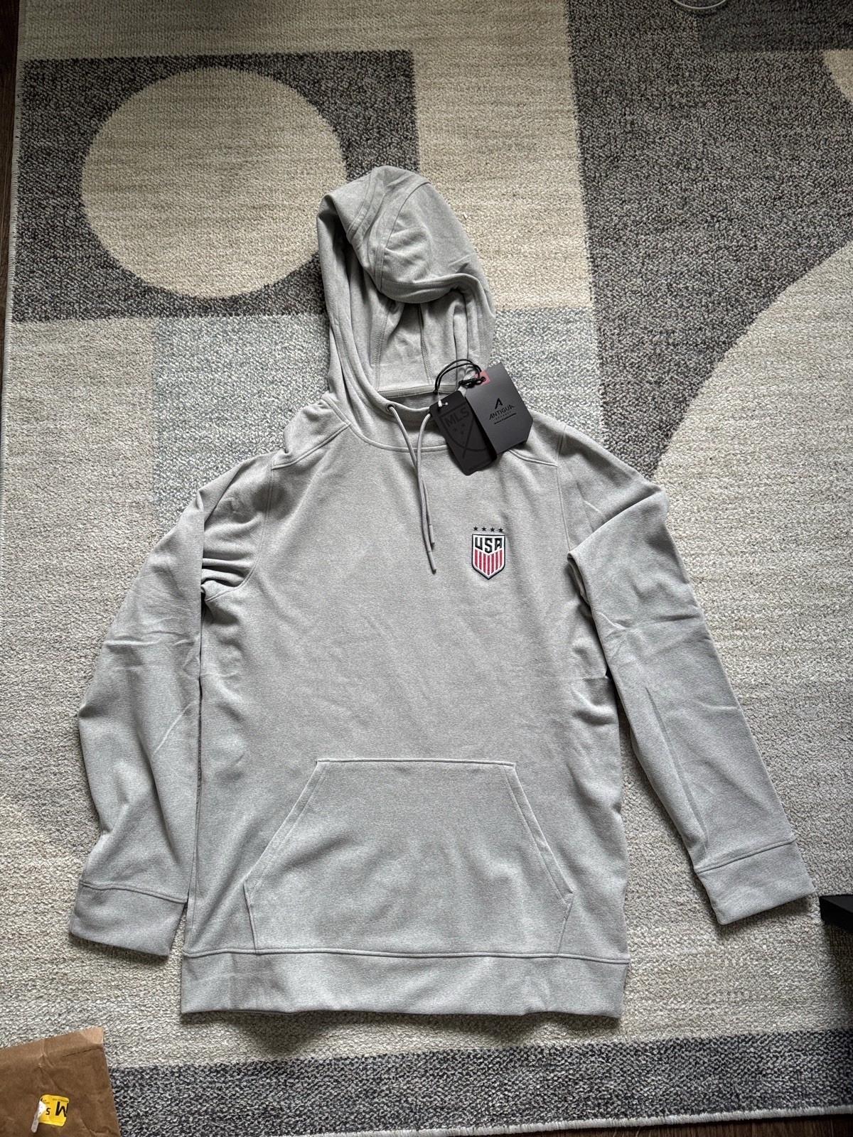 Unisex Antigua USWNT Cloud Gray Pullover