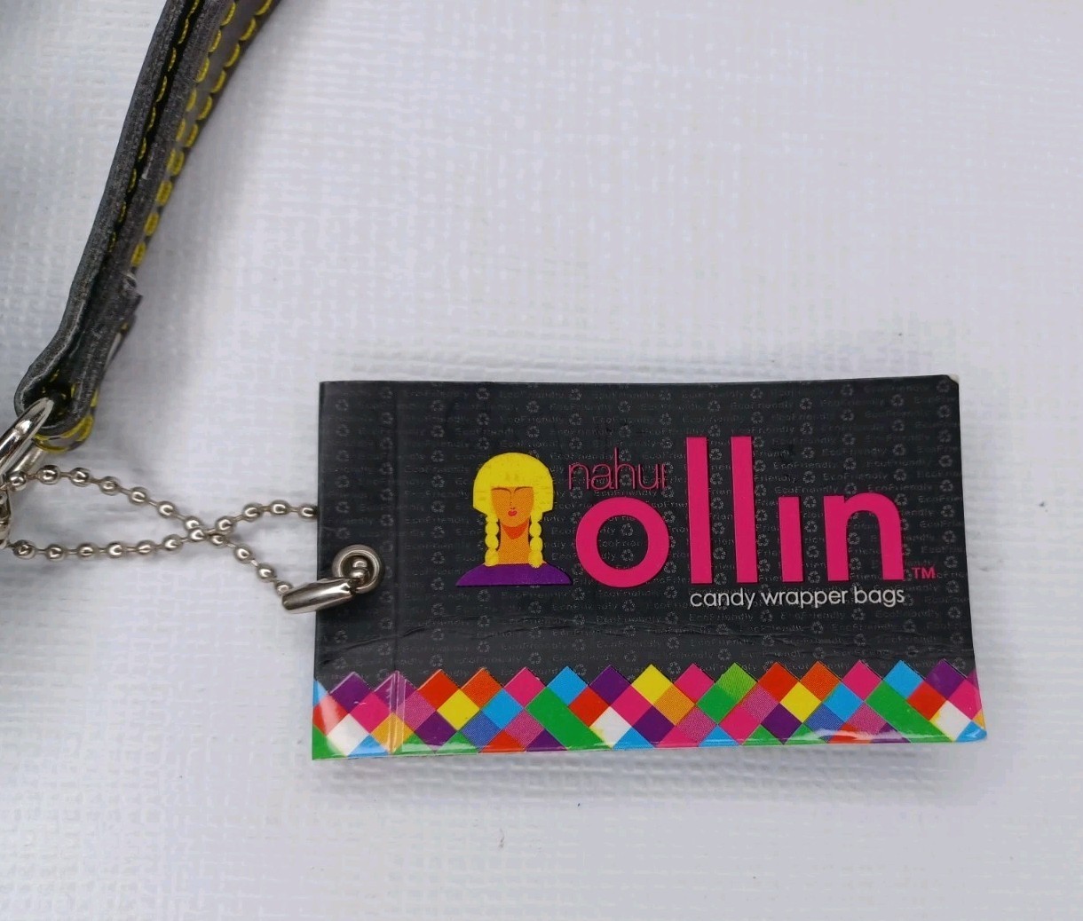 Nahui Ollin Candy Wrapper Clutch Purse With Handle Kisses