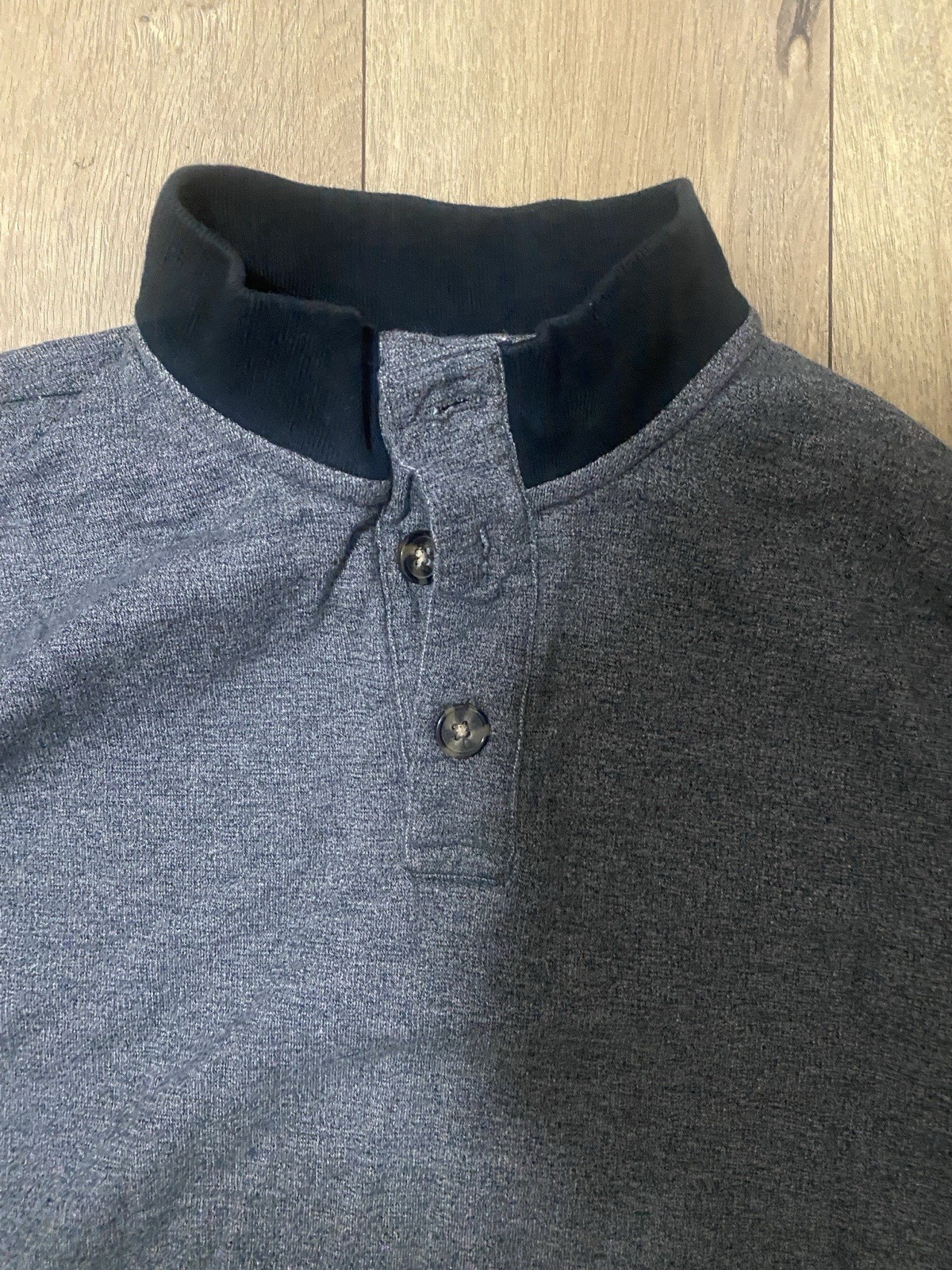 American Rag Turtle Neck Size S Quarter Button Up And Black Collar