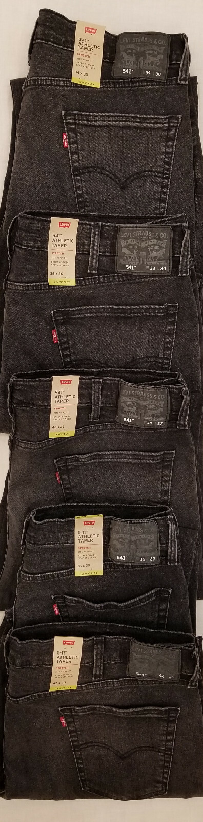 Levi’s Flex 541 Athletic Taper Fit Stretch Men’s Jeans 34,36,38,40,42 #181810552