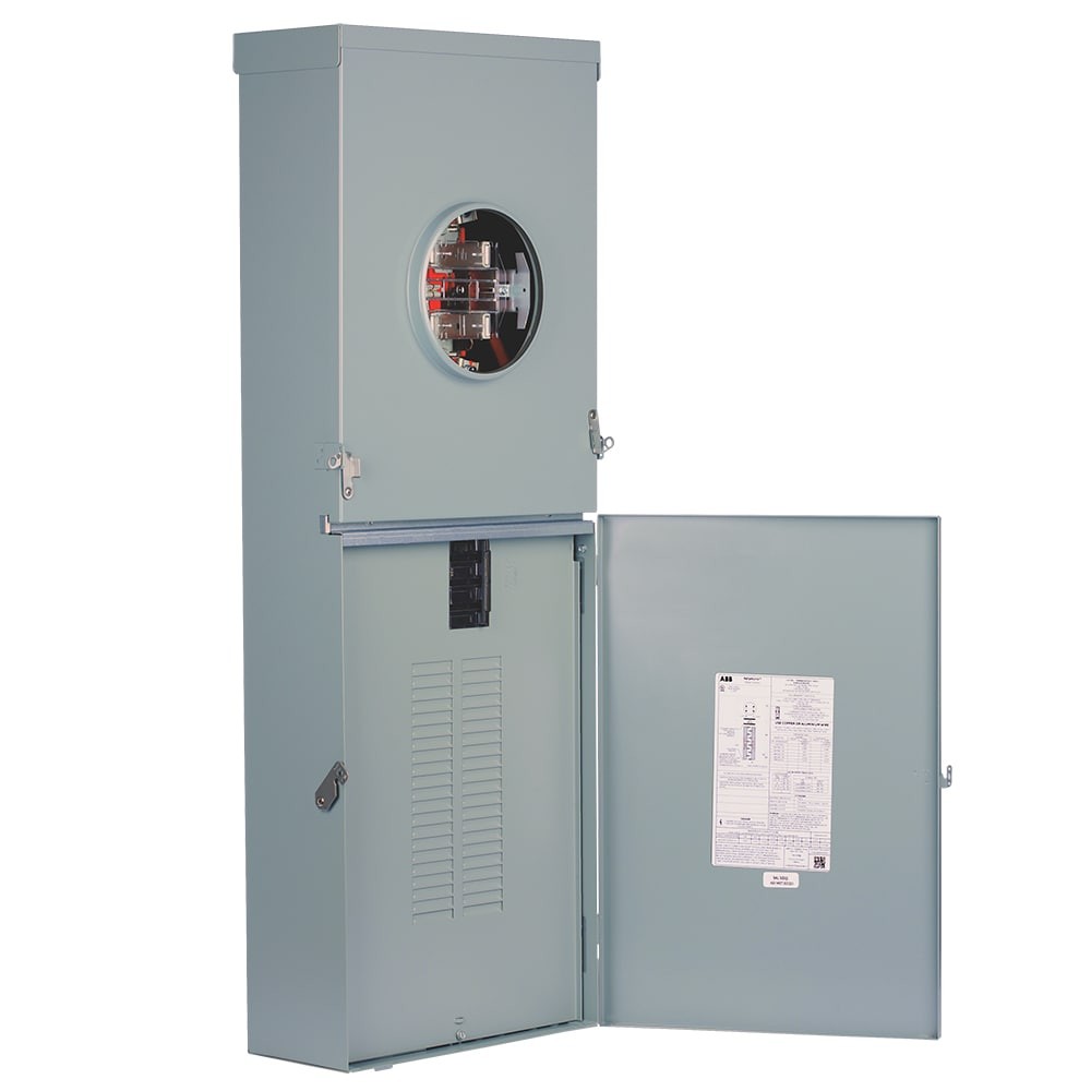 ABB ReliaHome 200 -Amp 20 -Spaces 40 -Circuit Outdoor Main Breaker Meter C|13595