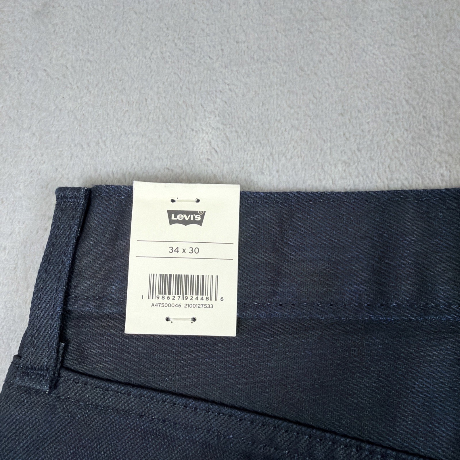 Levi’s Premium 578 Baggy Coated Denim Jeans Men’s Size 34×30 Blue Cotton Y2K