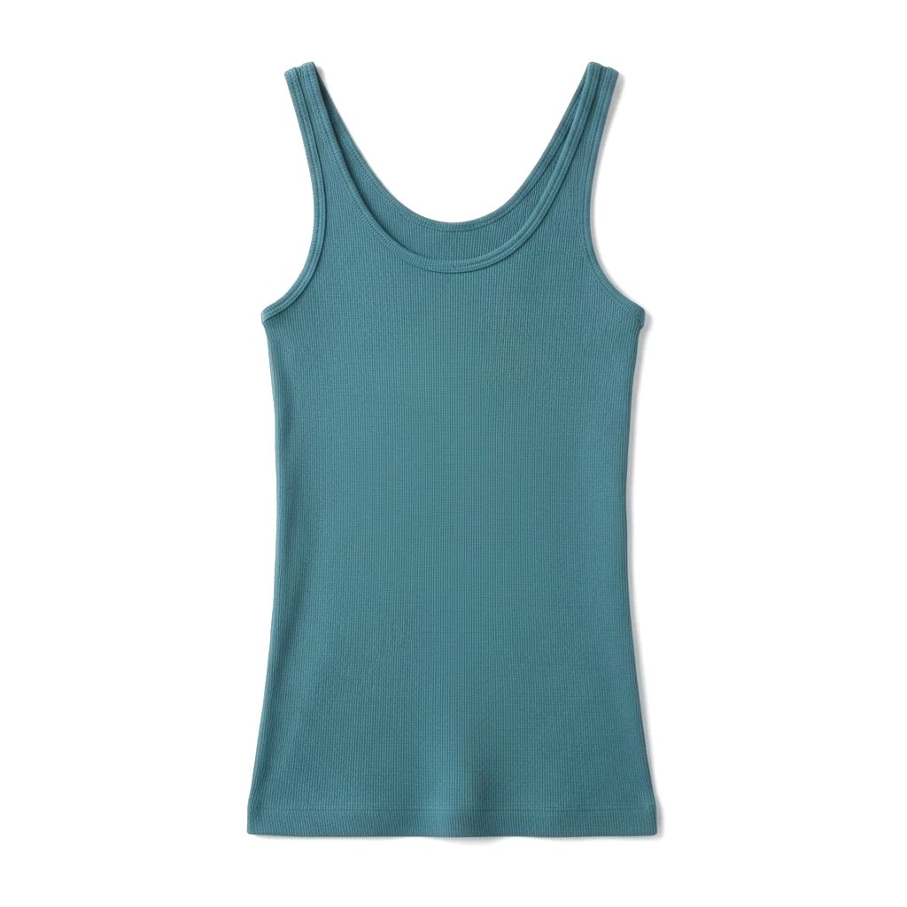 New Vince Scoop Neck Ribbed Tank Top Blue Waltz Women’s Size Small $68