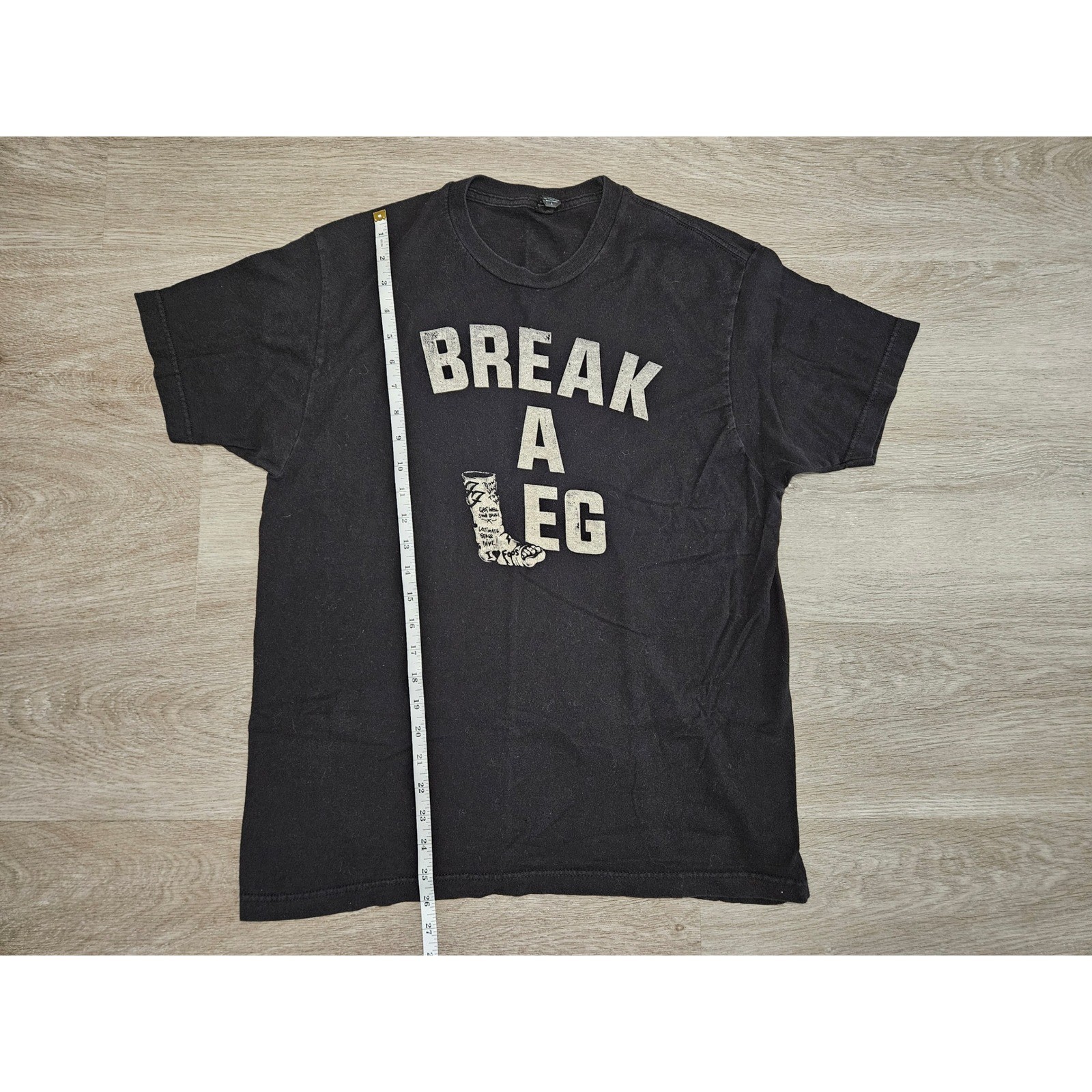 Foo Fighters Broken Leg Tour 2015 Shirt Mens Large Black Vintage Tultex Band Tee