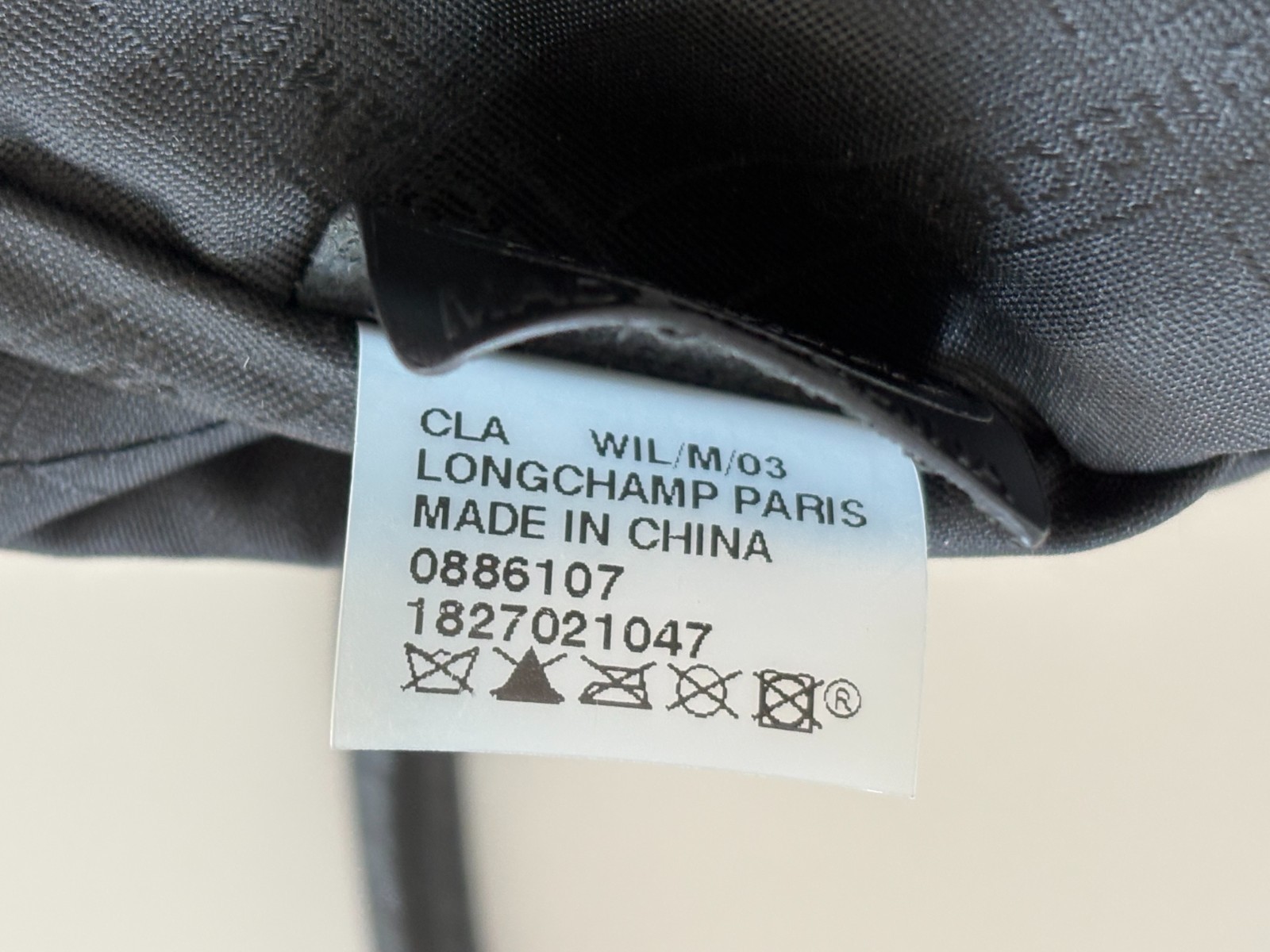 Longchamp Black Leather Handbag NWOT