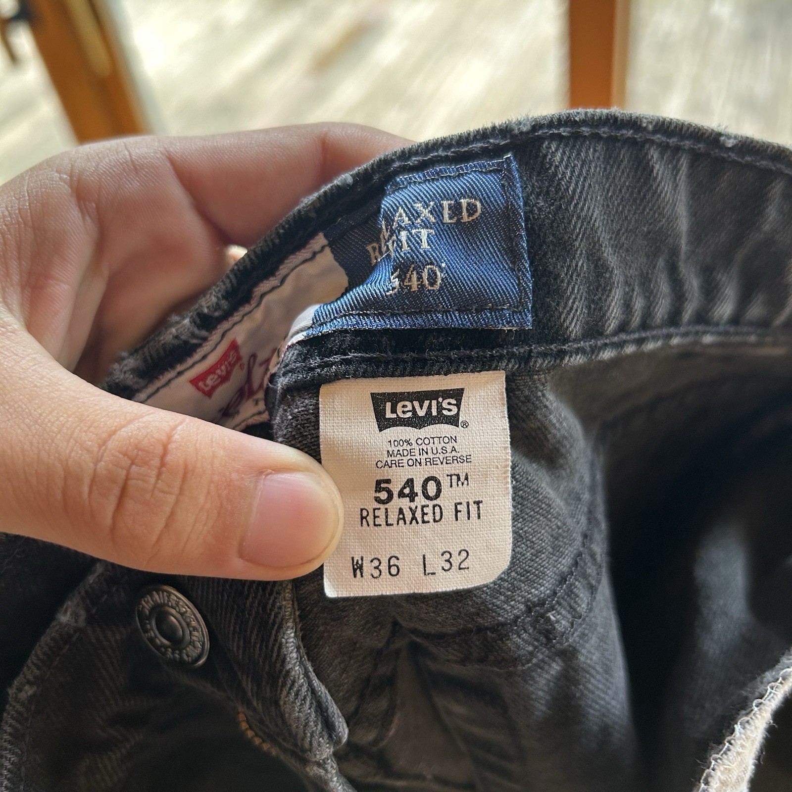 Vintage 1993 Levi’s 540 Jeans Men’s 36×32 Relaxed Fit Tapered USA Brown Tag 90s