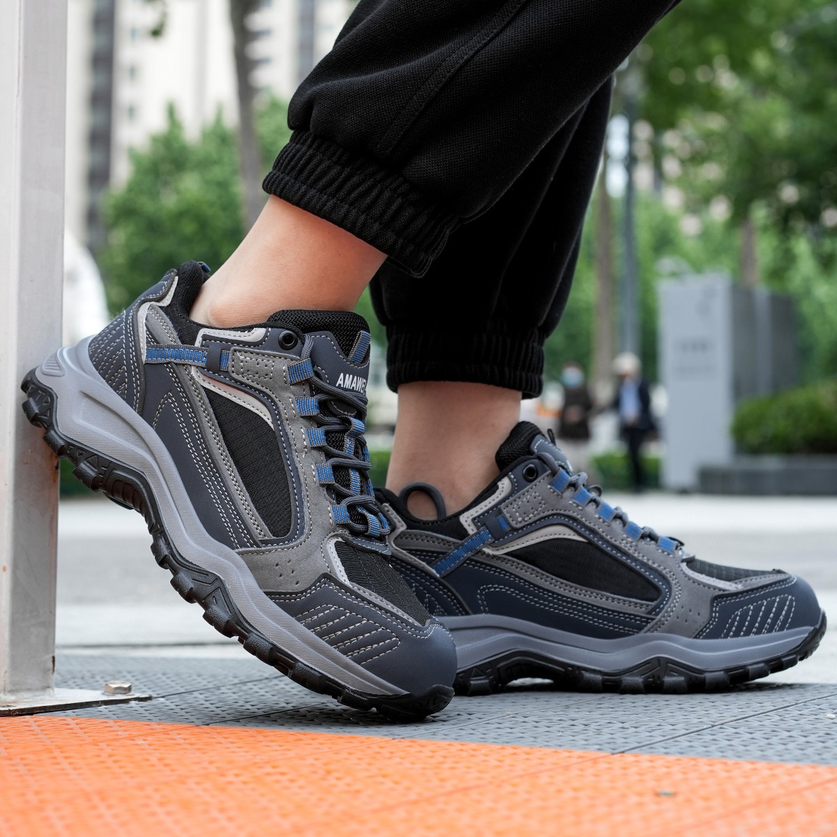 Work Indestructible Safety Shoes Steel Toe Work shoes Breathable Men Sneakers