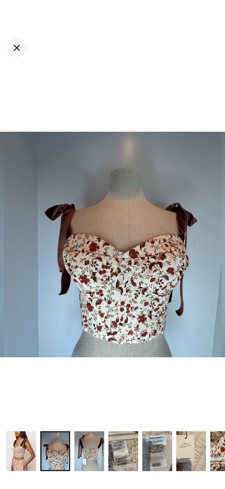 Reformation X Kacey Musgraves Magnolia Top