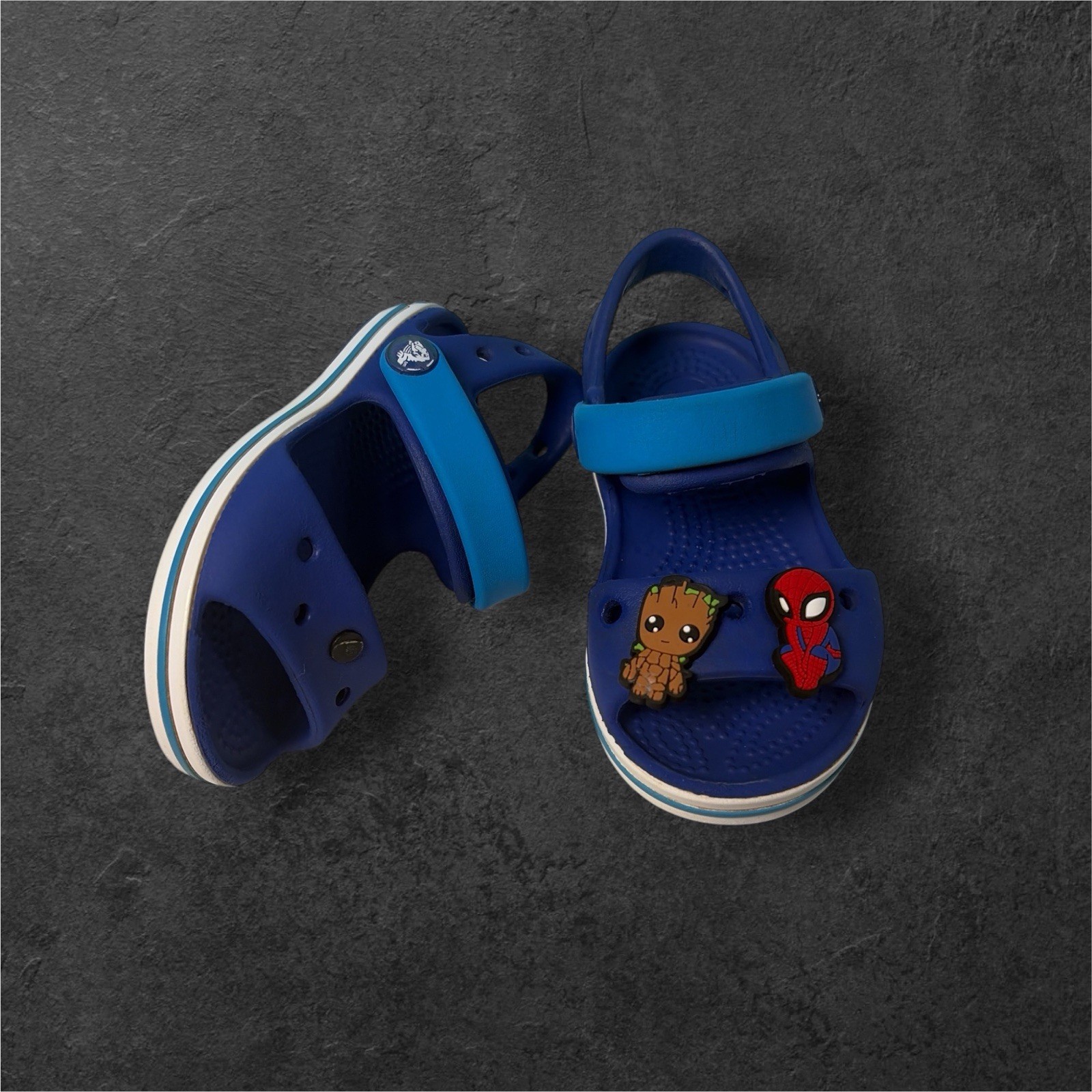 Crocs Crocband Sandals Kids Toddler Cerulean Blue Ocean Size C6 Waterproof