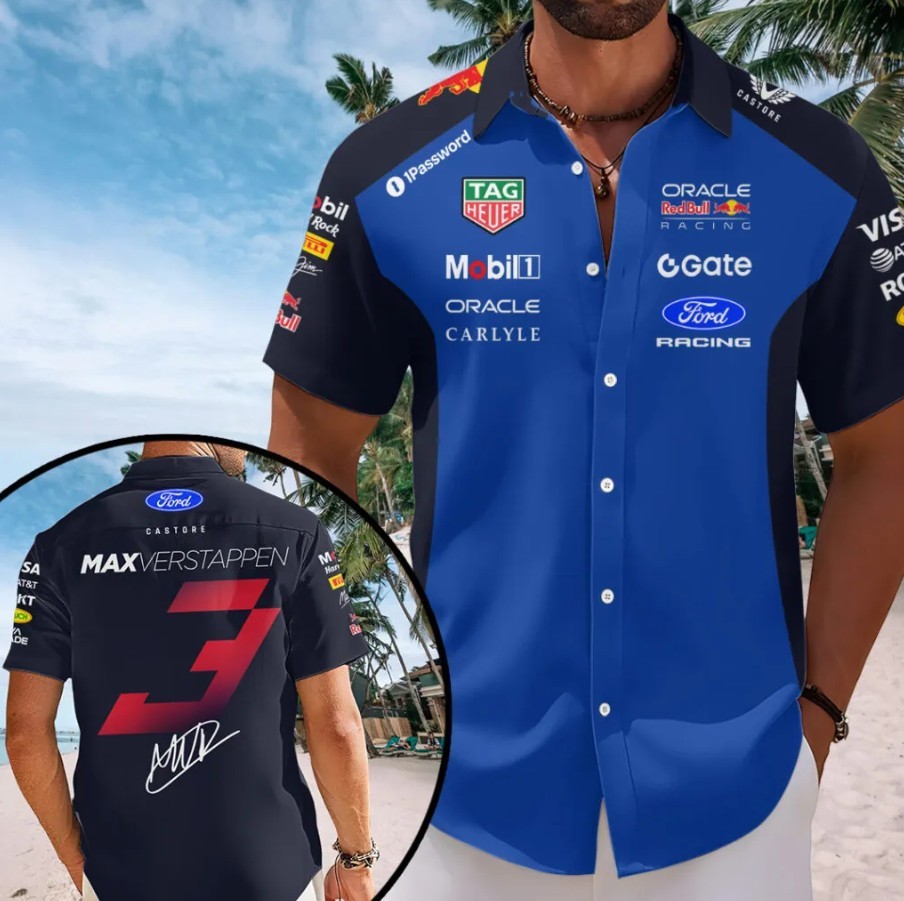 Red Bull1 Racing 2026 Hawaiian Shirt Fullsize Xs-5Xl