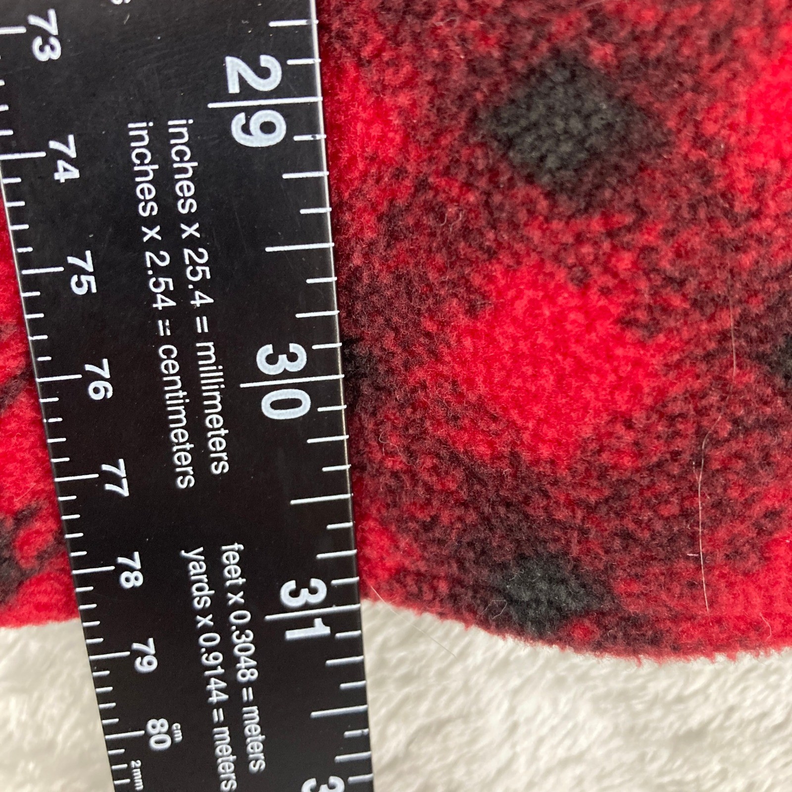 Maurice’s Red Black Buffalo Plaid Fleece Shirt Jacket Shacket Button Down Medium