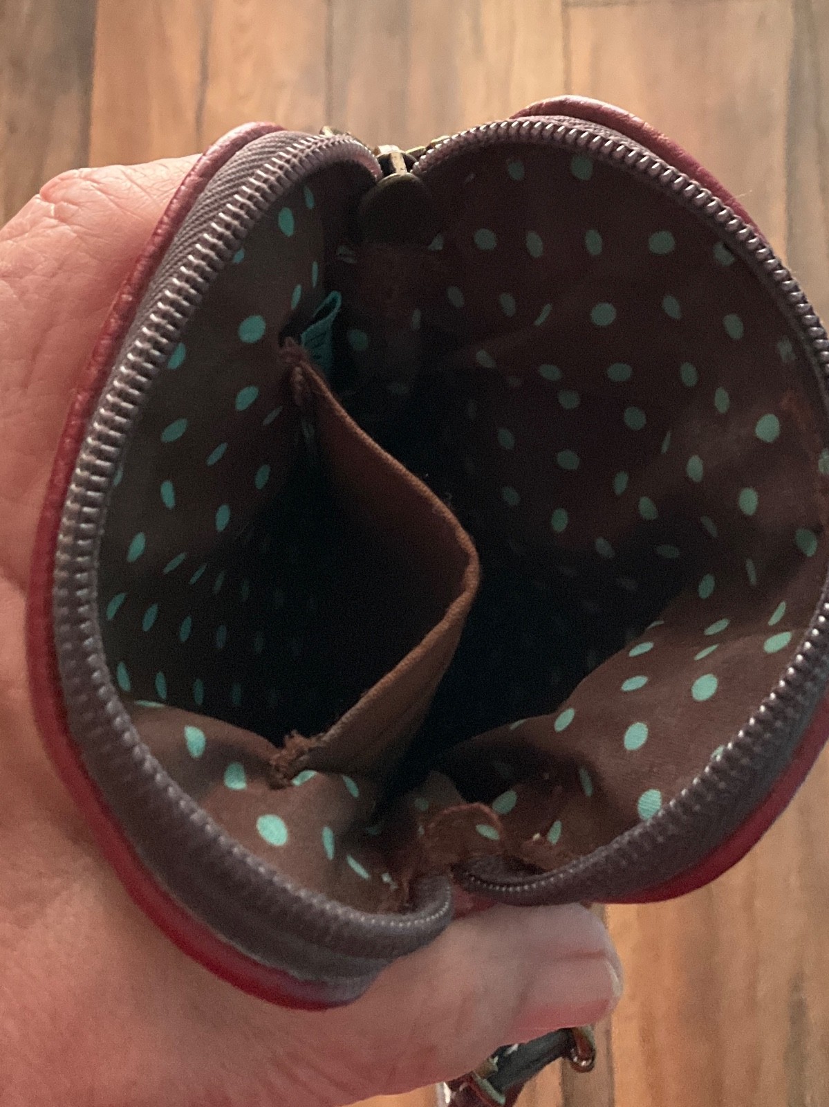Chala double set Large garnet red Hummingbird Tote Purse/bag / Mini Phone purse