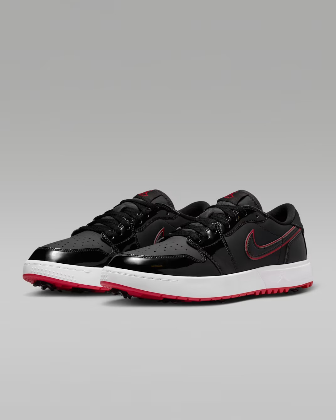 IQ3417-002 Nike Air Jordan 1 Low Golf Black White Varsity Red (Men’s)