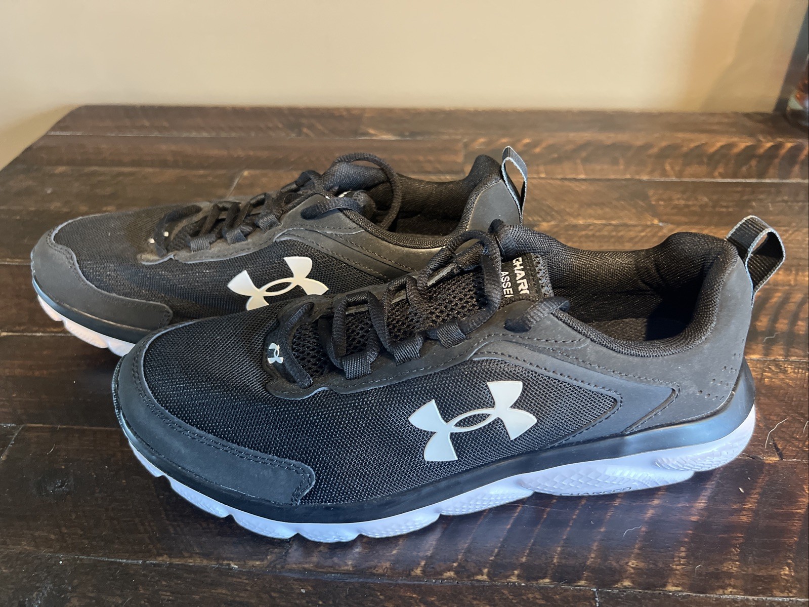 Under Armour Charged Assert 9 Black – Size 8.5