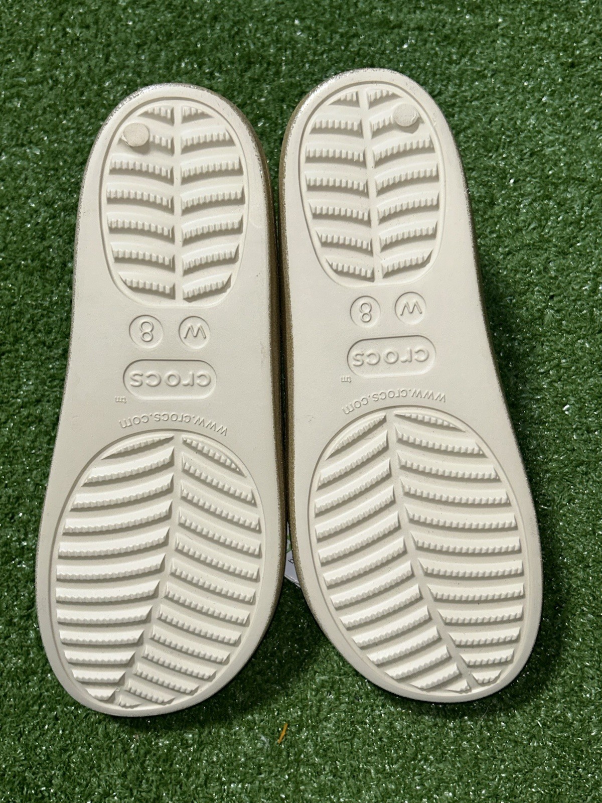 Crocs Baya Platform Golf Glitter Slide Sandal Women’s Size 8 NEW
