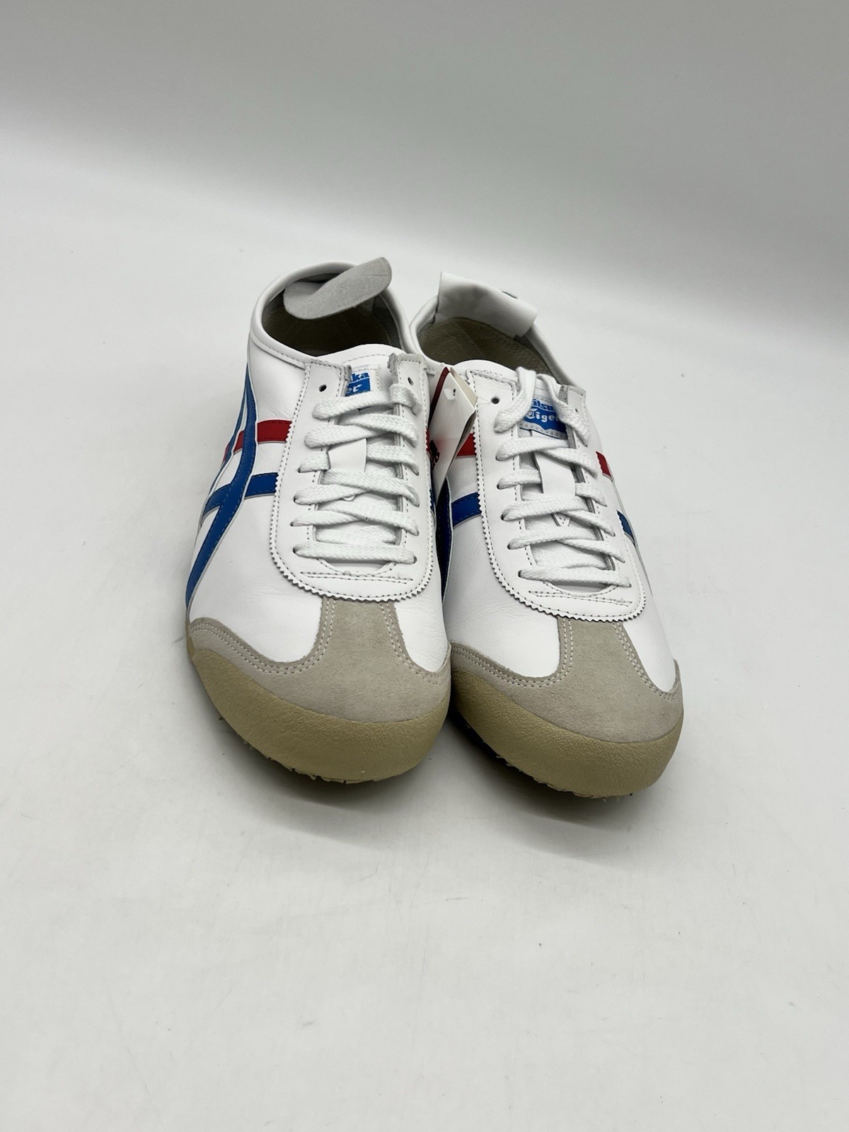 Onitsuka Tiger Mexico 66 DL408 Men Sz 11 White Red Blue Leather Fashion Sneakers