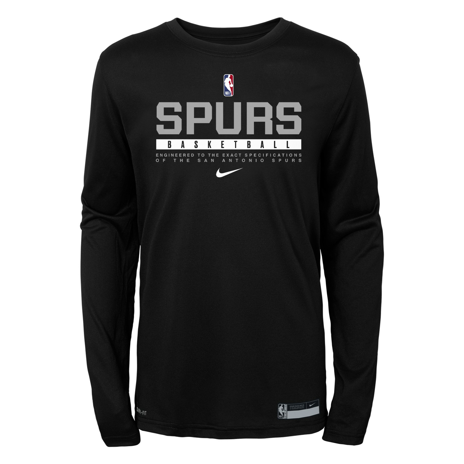 Nike NBA Youth (8-20) San Antonio Spurs Practice Long Sleeve T-Shirt
