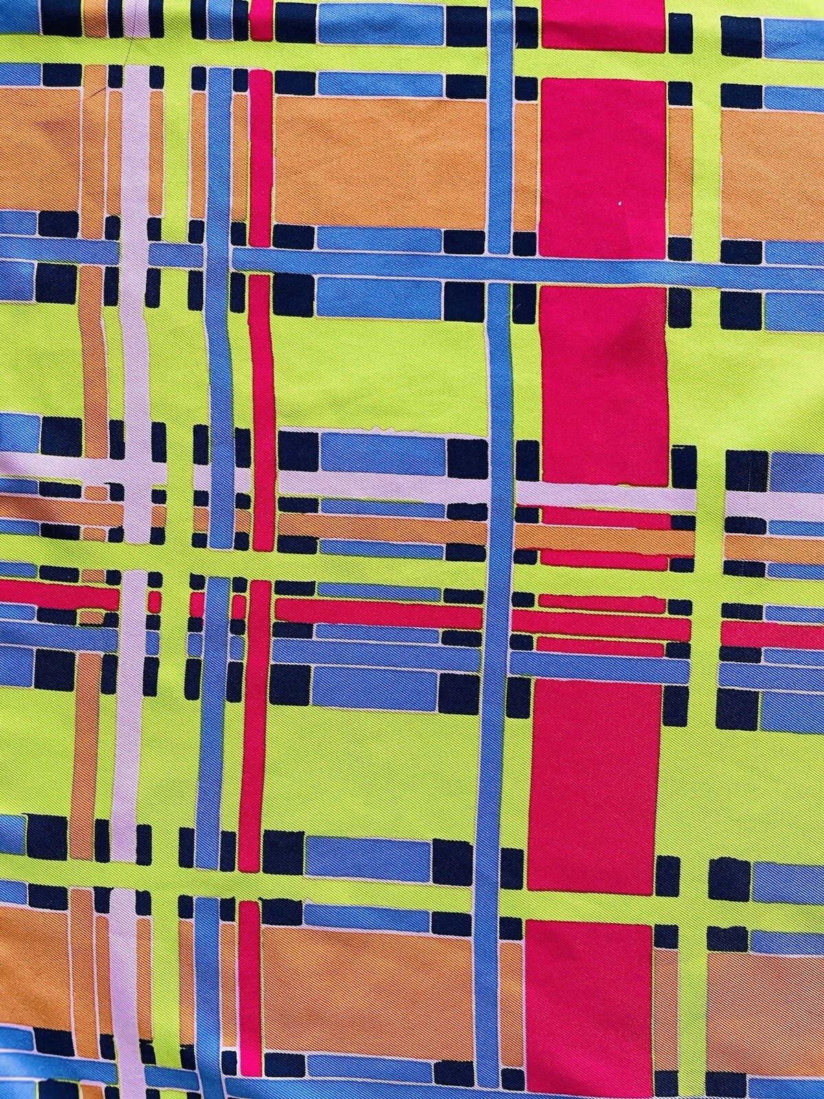 Lush Knot Wrap Plaid Multi-Colored 100% Recycled Polyester Large Square