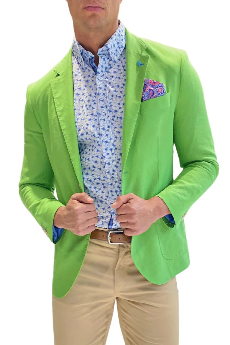 NEW TAILORBYRD $325 CLASSIC FIT LINEN BLEND BLAZER SPORT COAT, 44R