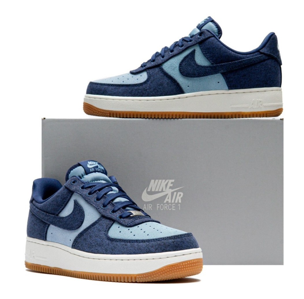 Nike Air Force 1 Low ’07 LV8 Denim Navy Worn Blue IR0951-400 Men’s Size New
