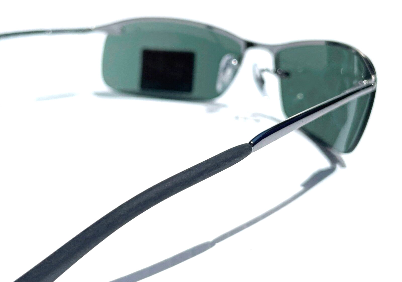 NEW Ray Ban Gunmetal UV PROTECTIVE Dark Green Lens Sunglass RB 3183 004/71