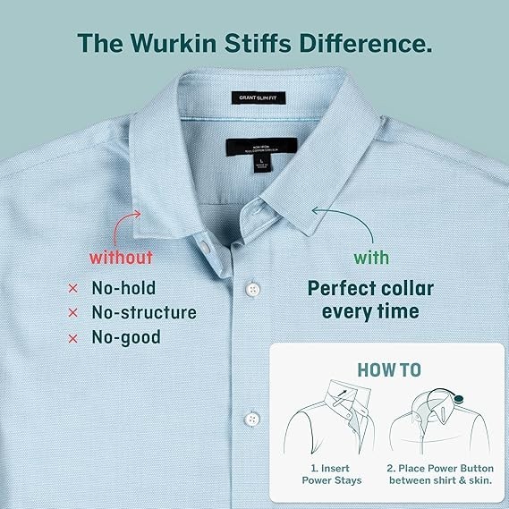 Würkin Stiffs Power Stays Magnetic Collar Stays|Power Stays with Storage Case