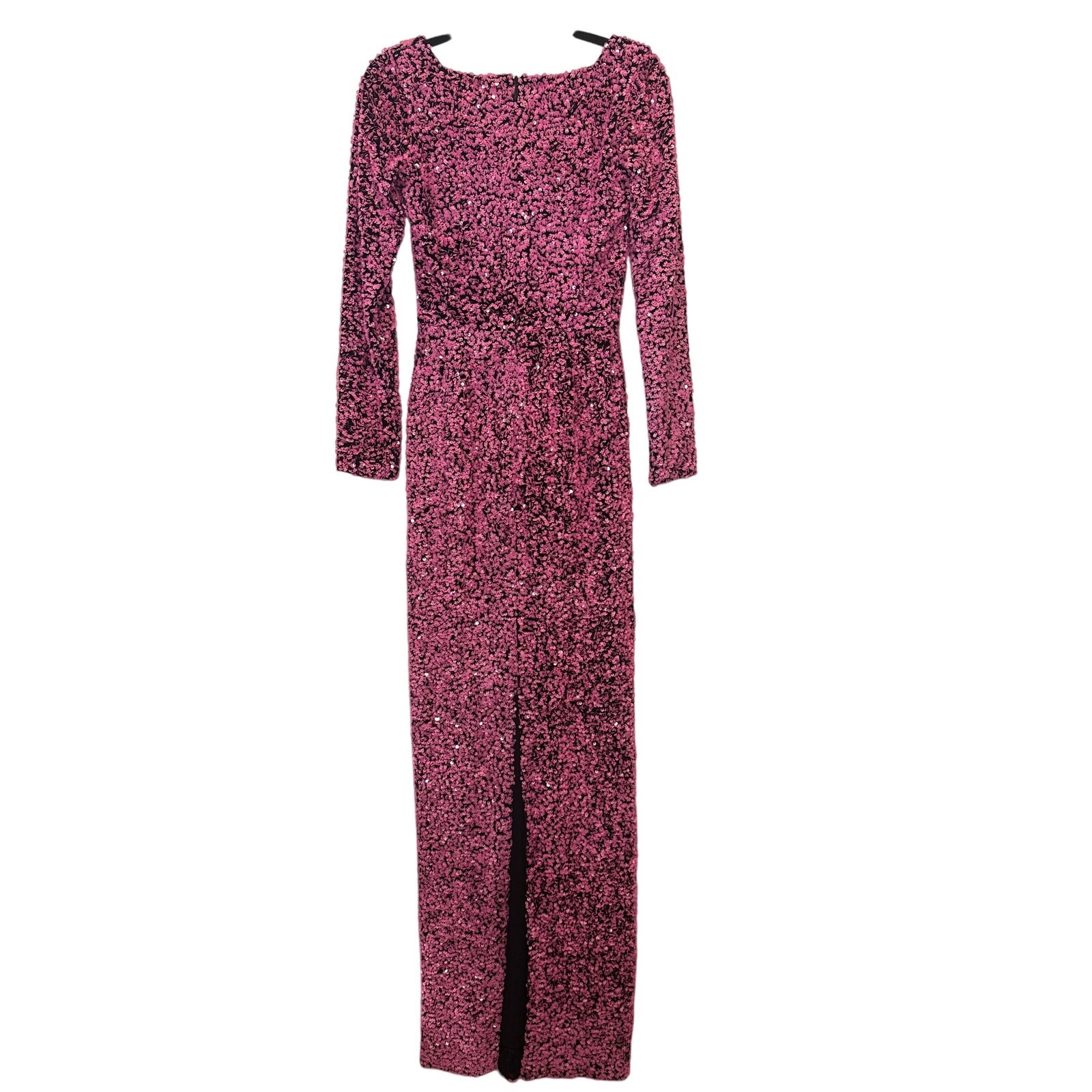 Helsi The Jaime Sequin Column Gown Pink/Black Size S NWT