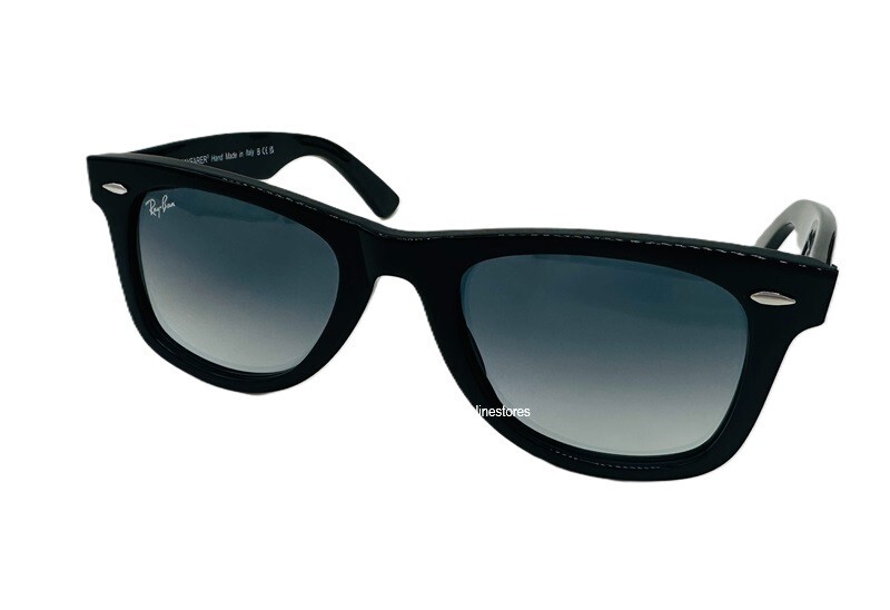 Ray Ban WAYFARER Black RB 2140 901/3F 54mm Gradient Sunglasses New Non Polarized