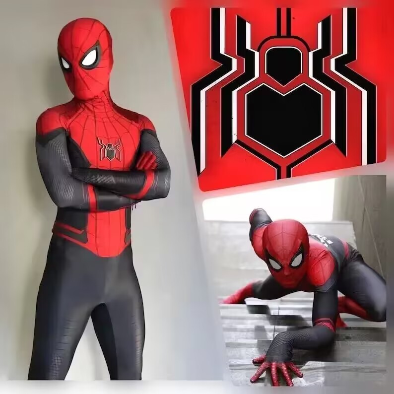 Spider-Man Boy Miles Morales Spiderman Raimi Jumpsuit Kids/Adult Costume Cosplay