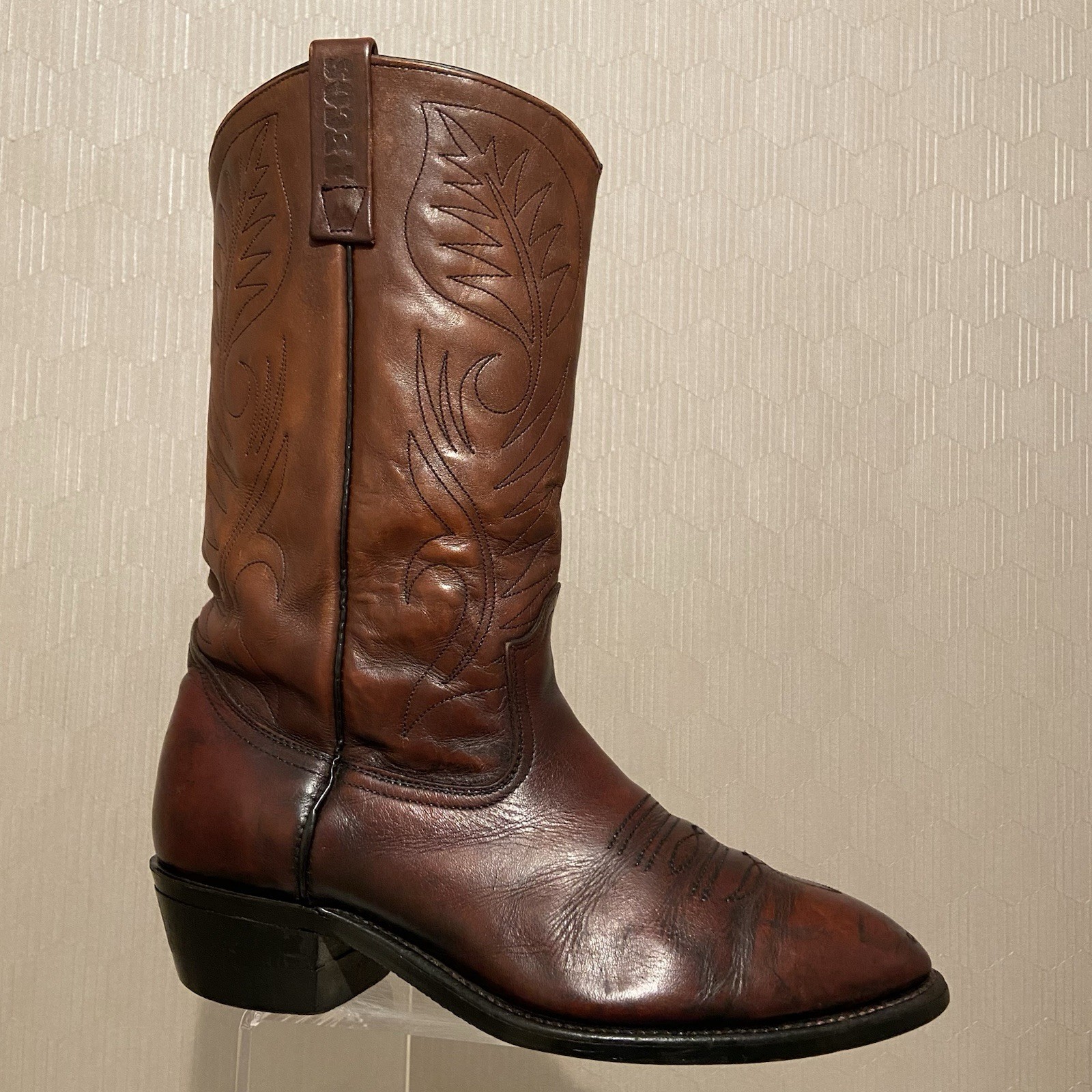 Sz 8 (3E)- Vintage Red Wing Pecos 9801-1 Western Boots Brown Leather Men’s Wider