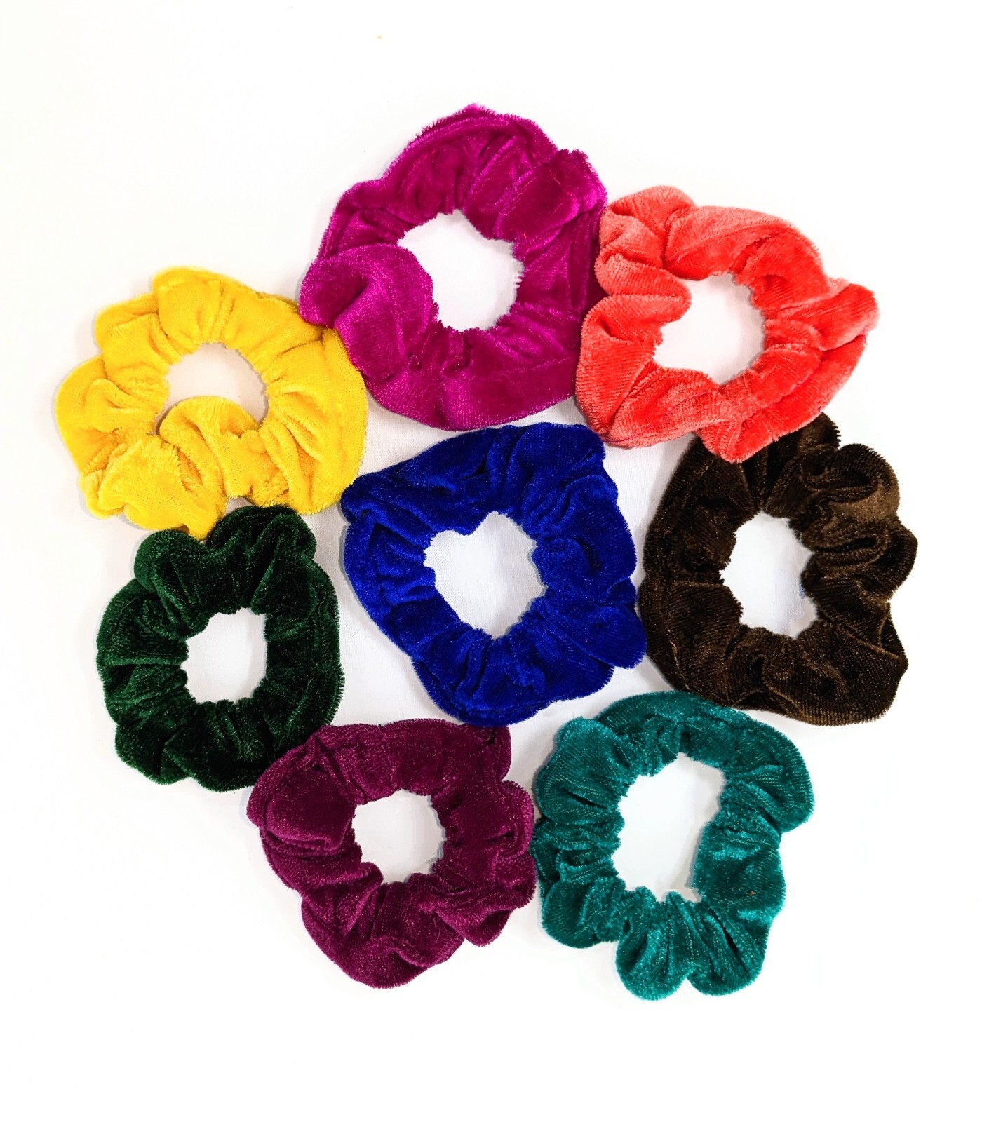 24 Pieces Assorted Hair Bands – Cute and Soft Scrunchies – No crease hair ties