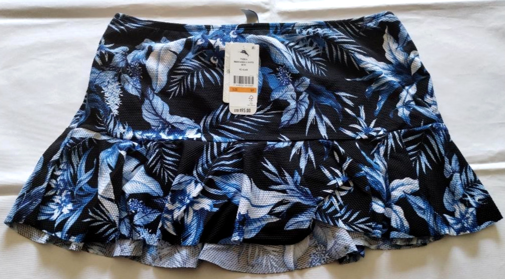 Tommy Bahama Black Indigo Garden Hi Skirted Bottom Size S/P