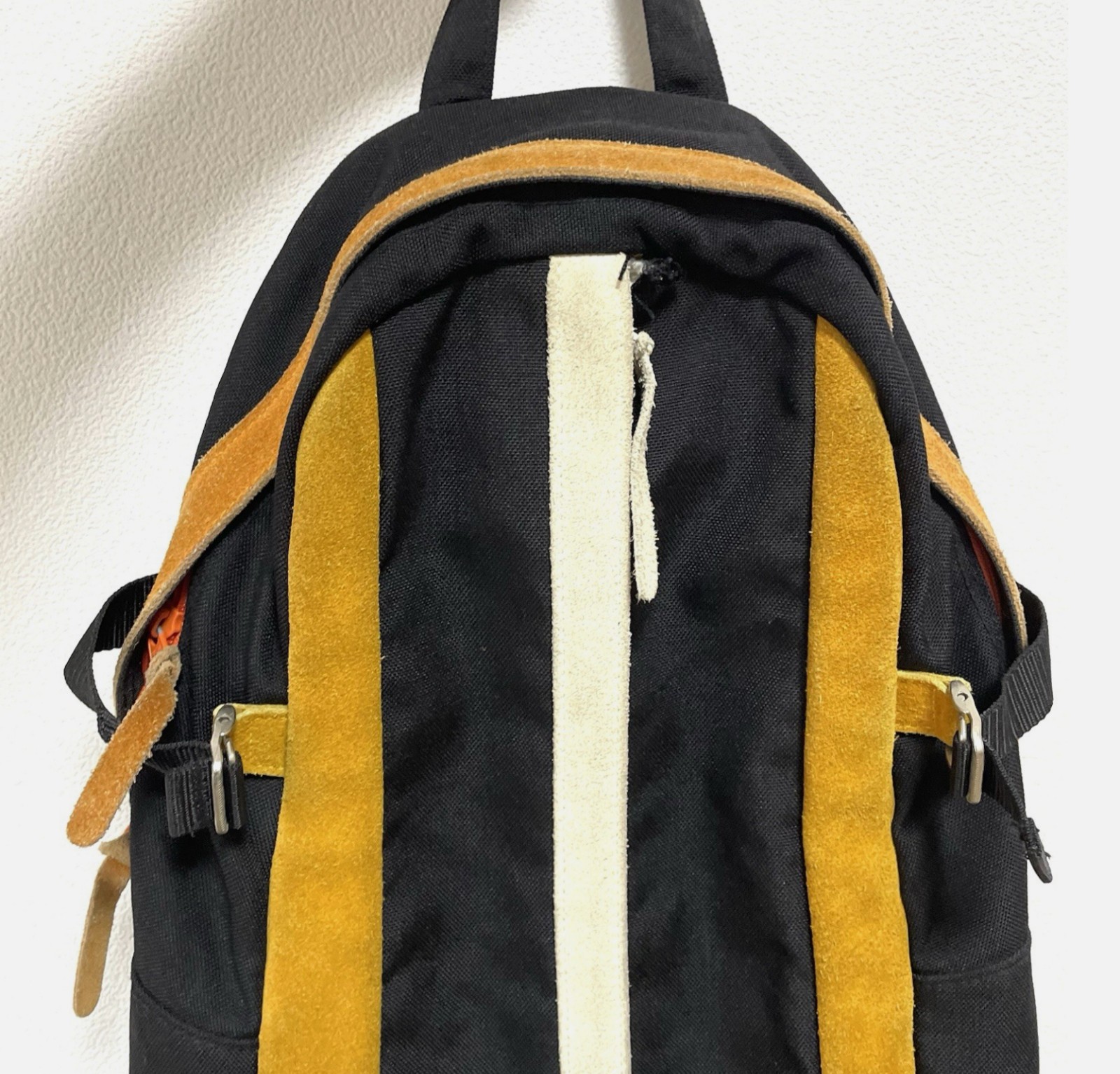 Masterpiece MSPC Backpack Bag Yellow Suede Leather Thin Made Japan RRP $339 RARE